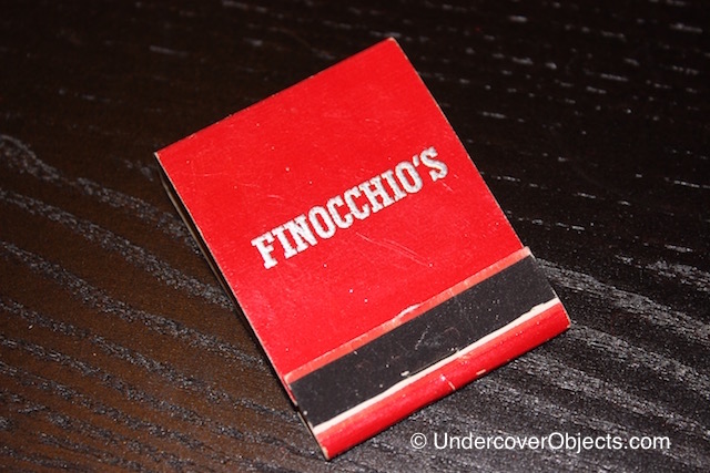Finocchios matchbook